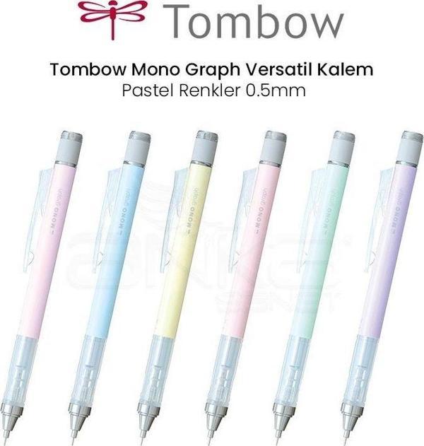Tombow Mono Graph Versatil Kalem Pastel Renkler 0.5mm - Image 1