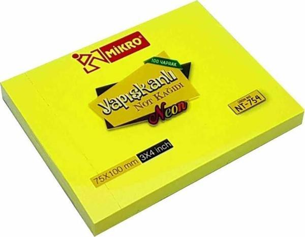 Mikro 100Yp. Yapışkanlı Not Kağıdı(75X100) Nt-754 - Image 1