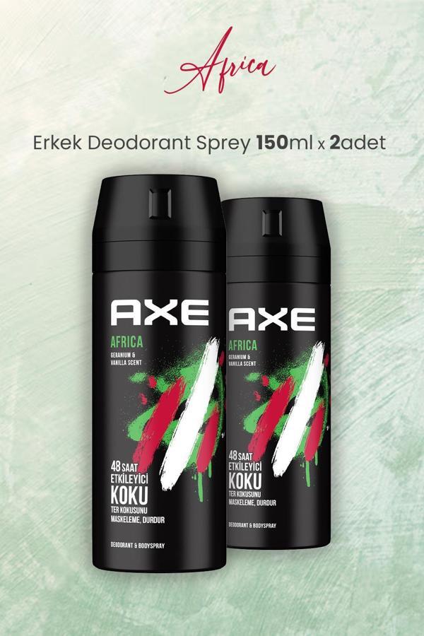 Axe Africa Erkek Deodorant Sprey 150 ml x 2 Adet - Image 1