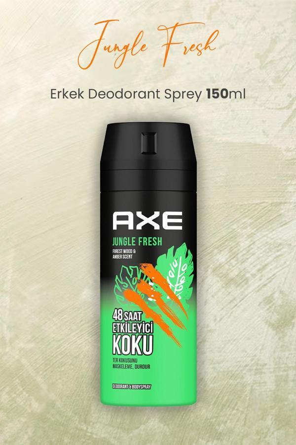 Axe Jungle Fresh Erkek Deodorant Sprey 150 ml - Image 1