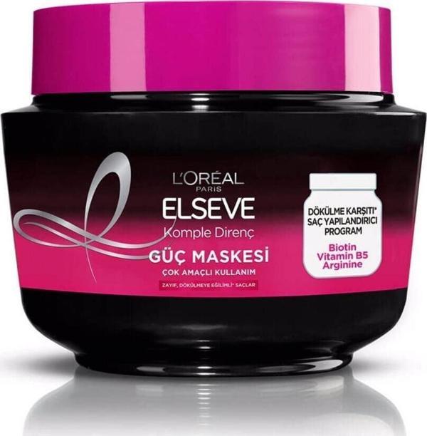 Elseve HAİR MASK L'ORÉAL PARİS COMPLETE RESİSTANCE ANTİ-HAİRİNG POWER MASK 300 ML CHARMS1498 - Image 1