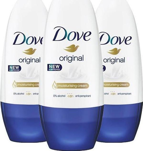 Dove Roll-On Original Kadın 50 ml x 3 - Image 1