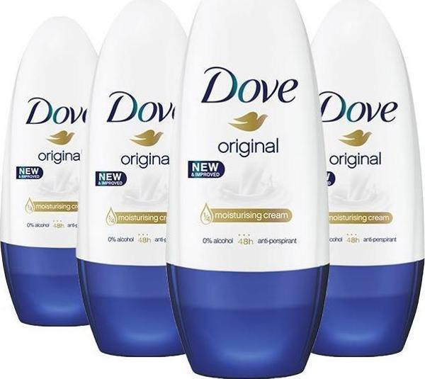 Dove Roll-On Original Kadın 50 ml x 4 - Image 1