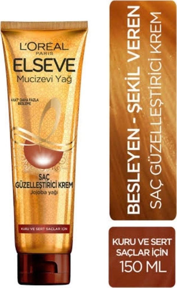 Elseve Mucizevi Yağ Saç Güzelleştirici Krem 150 Ml Kuru Ve Sert Saçlar - Image 1