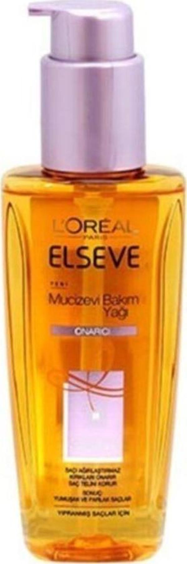 Elseve Yıpranmış Saçlar Için Mucizevi Saç Bakım Yağı 100ml Onarıcı - Image 1