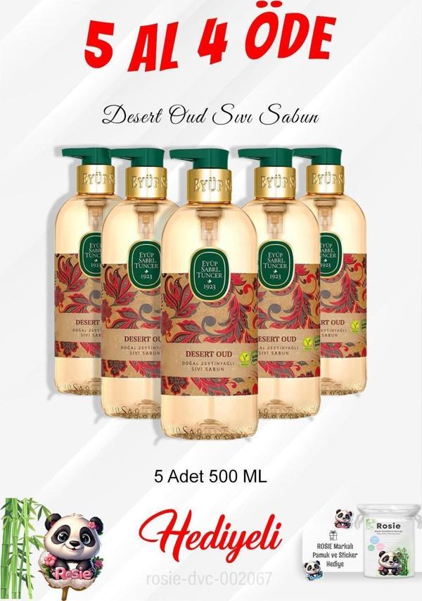 Desert Oud Sıvı Sabun 500 ML 5 Al 4 Öde ve Rosie Pamuk - Image 1