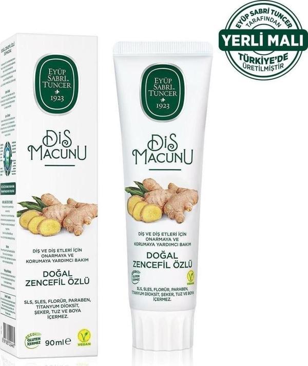 Doğal Zencefil Özlü Diş Macunu 90 ml - Image 1