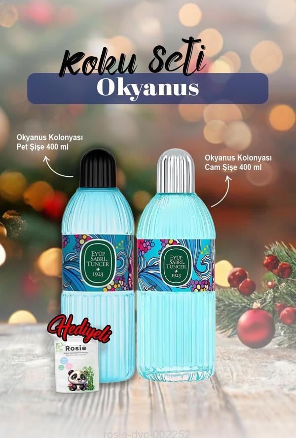 2'li Okyanus Kolonya 400ml ve Rosie Pamuk - Image 1