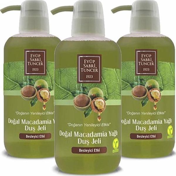 Düvenci Toptan Eyüp Sabri Tuncer Macadamia Yağlı Duş Jeli Seti 3' lü Paket - Image 1