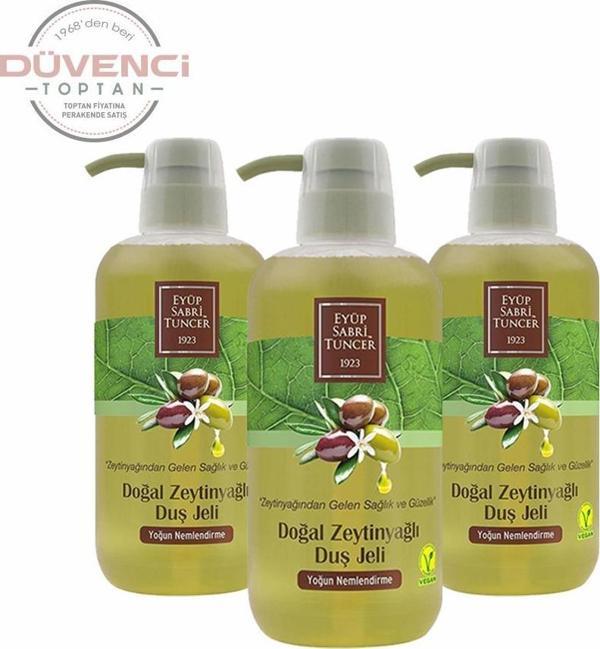 Düvenci Toptan Eyüp Sabri Tuncer Zeytinyağlı Duş Jeli Seti 3' lü Paket - Image 1