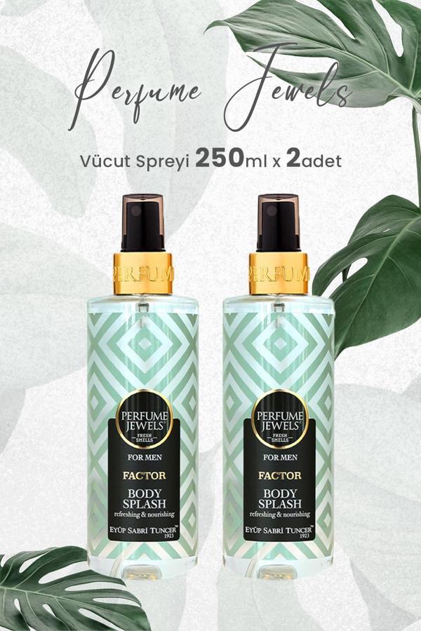 Eyüp Sabri Tuncer Body Splash Factor 250 ml x 2 Adet - Image 1