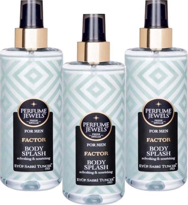 Eyüp Sabri Tuncer Body Splash Factor 250 ml X 3 - Image 1