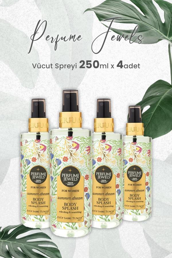 Eyüp Sabri Tuncer Body Splash Summer Dream 250 ml x 4 Adet - Image 1