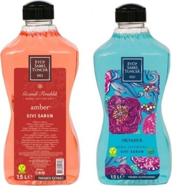 Eyüp Sabri Tuncer Amber Ve Okyanus Sıvı Sabun 1500 ml - Image 1
