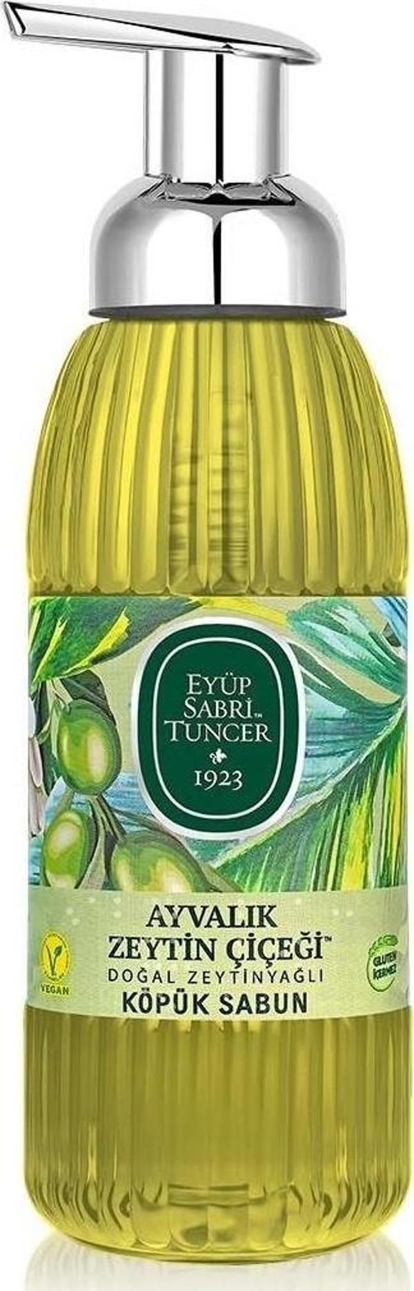 Eyüp Sabri Tuncer Ayvalık Zeytin Çiçeği Doğal Zeytinyağlı Köpük Sabun 500 Ml - Image 1