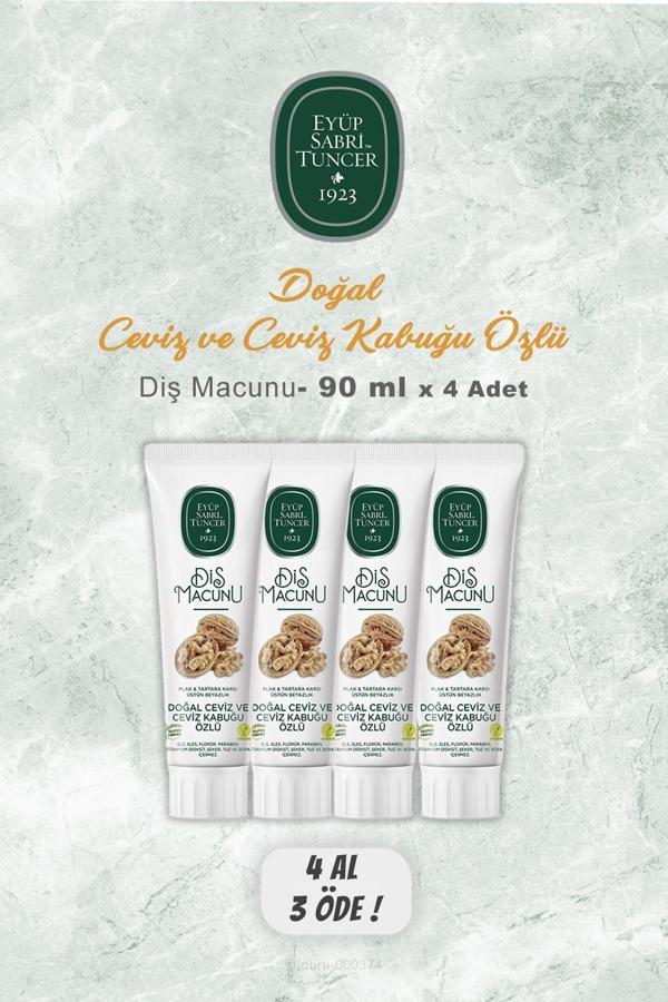 4 AL 3 ÖDE Eyüp Sabri Tuncer Diş Macunu Ceviz Özlü 90 ml - Image 1