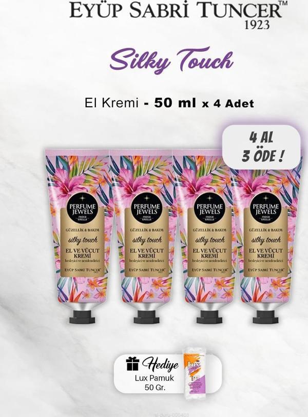 4 AL 3 ÖDE Eyüp Sabri Tuncer El Ve Vücut Kremi Silky Touch 50 Ml, Pamuk Hediyeli - Image 1