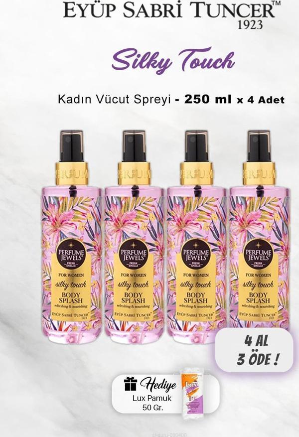4 AL 3 ÖDE Eyüp Sabri Tuncer Vücut Spreyi Silky Touch 250 ml, Pamuk Hediyeli - Image 1