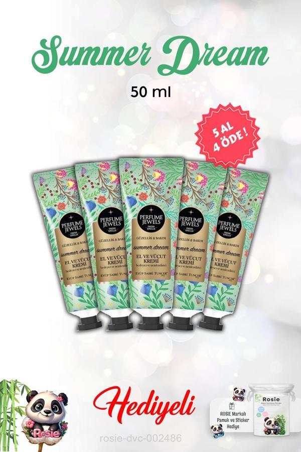 5 AL 4 ÖDE Summer Dream El Ve Vücut Kremi 50 Ml ve Rosie - Image 1