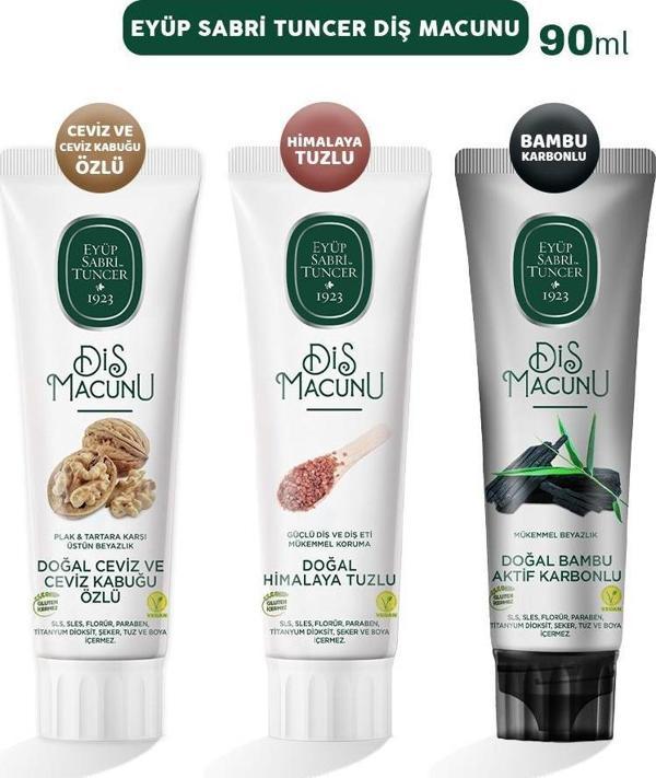 Eyüp Sabri Tuncer Diş Macunu Bambu, Ceviz ve Himalaya 90 ml - Image 1