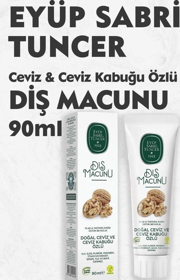 Eyüp Sabri Tuncer Diş Macunu Ceviz ve Kabuğu Özlü 90 ml - Image 1