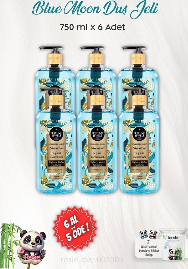 6 AL 5 ÖDE Eyüp Sabri Tuncer Blue Moon Duş Jeli 750 ml ve ROSIE - Image 1