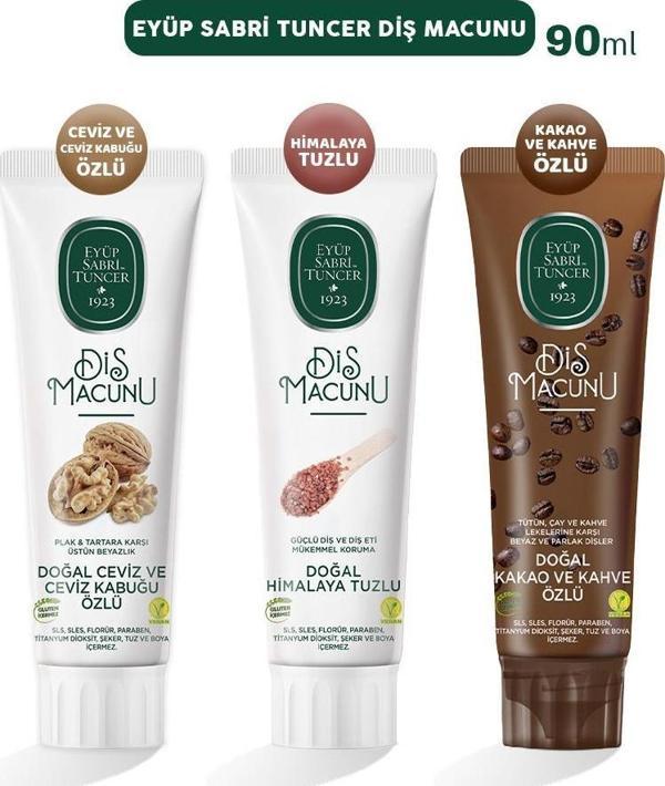 Eyüp Sabri Tuncer Diş Macunu Ceviz, Himalaya ve Kakao 90 ml - Image 1