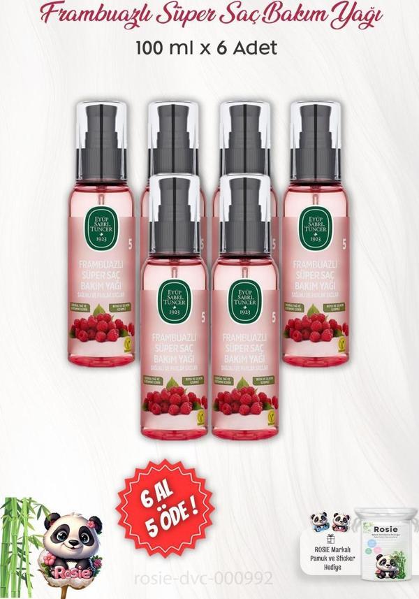6 AL 5 ÖDE Eyüp Sabri Tuncer Frambuazlı Süper Saç Bakım Yağı 100 ml ve ROSIE - Image 1