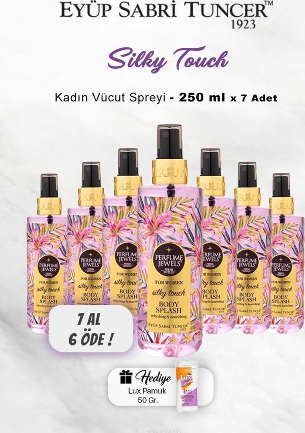 7  AL 6 ÖDE Eyüp Sabri Tuncer Vücut Spreyi Silky Touch 250 ml, Pamuk Hediyeli - Image 1