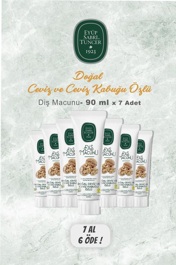 7 AL 6 ÖDE Eyüp Sabri Tuncer Diş Macunu Ceviz Özlü 90 ml - Image 1