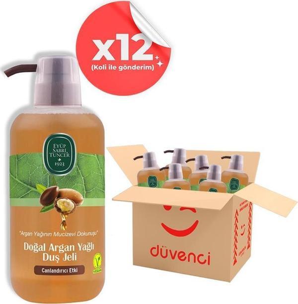 Eyüp Sabri Tuncer Doğal Argan Yağlı Duş Jeli 600 ML x 12 - Image 1