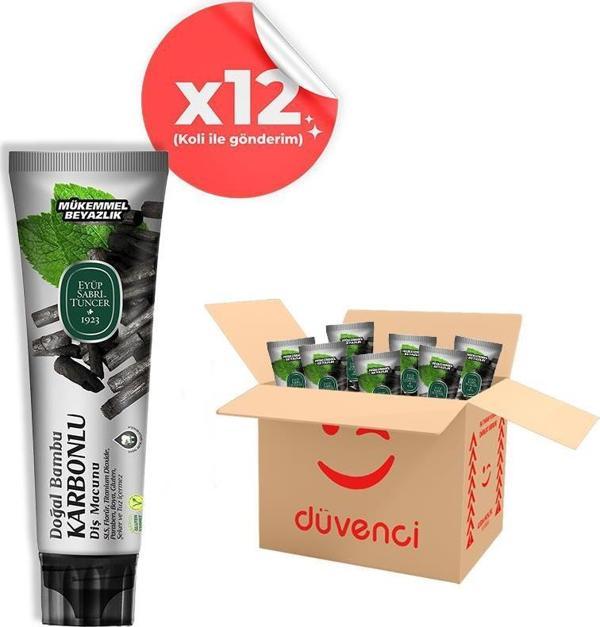 Eyüp Sabri Tuncer Doğal Bambu Aktif Karbonlu Diş Macunu 75 ml x 12 - Image 1