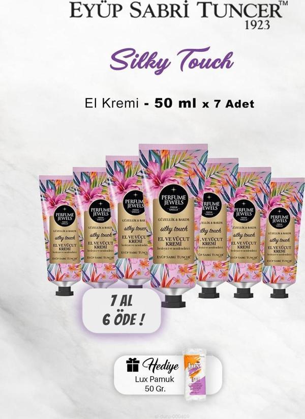 7 AL 6 ÖDE Eyüp Sabri Tuncer El Ve Vücut Kremi Silky Touch 50 Ml, Pamuk Hediyeli - Image 1
