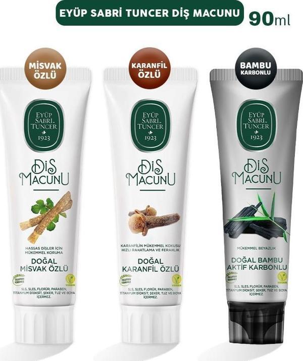 Eyüp Sabri Tuncer Diş Macunu Misvak, Karanfil ve Bambu 90 ml - Image 1