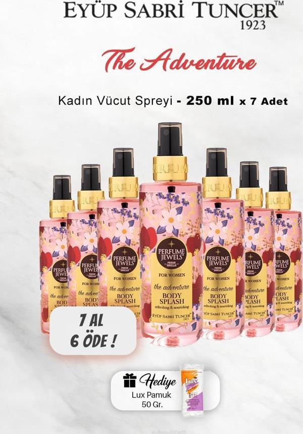 7 AL 6 ÖDE Eyüp Sabri Tuncer Vücut Spreyi Adventure 250 ml, Pamuk Hediyeli - Image 1