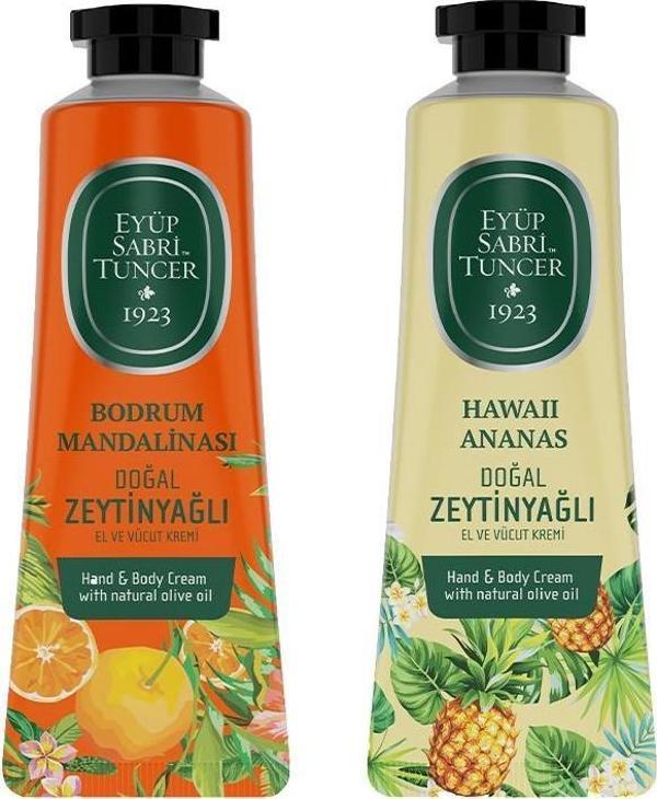 Eyüp Sabri Tuncer El ve Vücut Kremi Bodrum Mandalinası ve Havaii Ananas 50 ml - Image 1