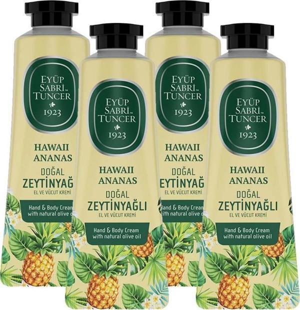 Eyüp Sabri Tuncer El ve Vücut Kremi Havaii Ananas 50 ml x 4 - Image 1