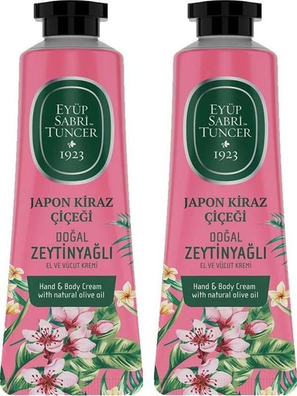 Eyüp Sabri Tuncer El ve Vücut Kremi Japon Kiraz Çiçeği 50 ml x 2 - Image 1