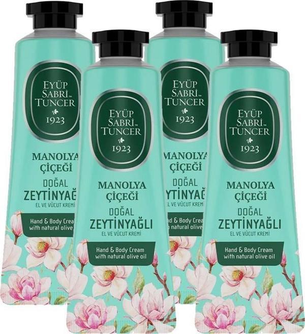 Eyüp Sabri Tuncer El ve Vücut Kremi Manolya Çiçeği 50 ml x 4 - Image 1
