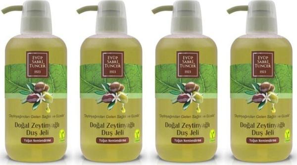 Eyüp Sabri Tuncer Doğal Zeytinyağlı Duş Jeli 600 ml X 4 Adet - Image 1