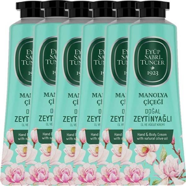 Eyüp Sabri Tuncer El ve Vücut Kremi Manolya Çiçeği 50 ml x 6 - Image 1