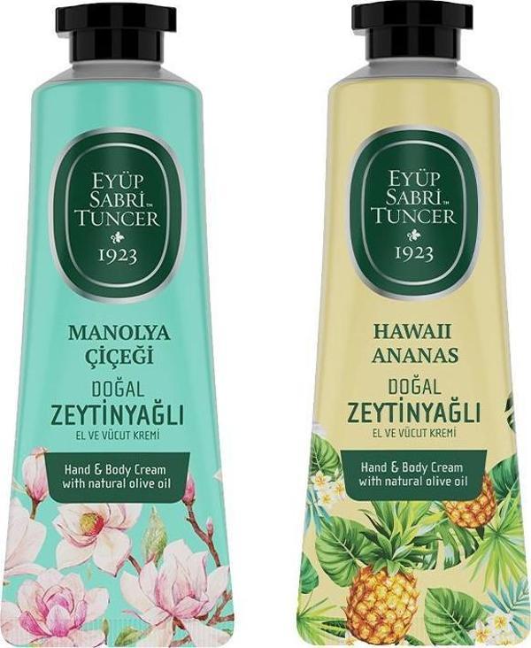 Eyüp Sabri Tuncer El ve Vücut Kremi Manolya Çiçeği ve Havaii Ananas 50 ml - Image 1