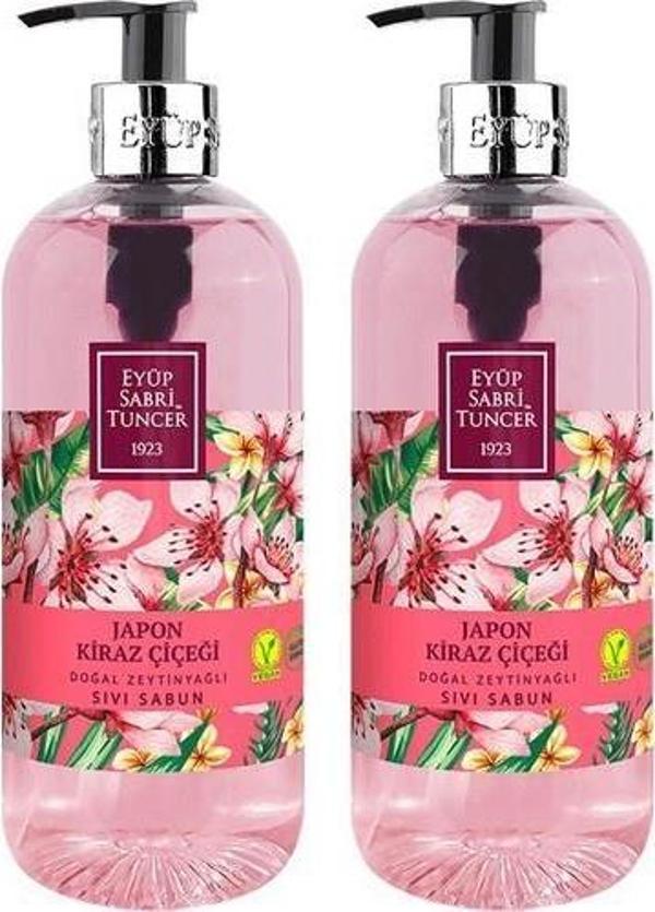 Eyüp Sabri Tuncer Japon Kiraz Çiçeği Sıvı Sabun 500 ml 2 Adet - Image 1