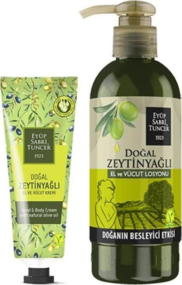 Eyüp Sabri Tuncer Doğal Zeytinyağlı El Ve Vücut Kremi 50 Ml Ve Losyonu 250 Ml - Image 1