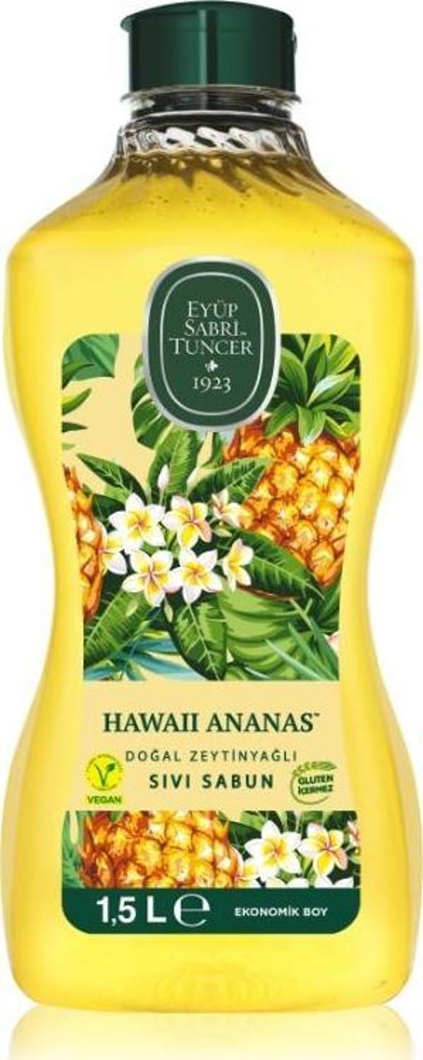 Eyüp Sabri Tuncer Doğal Zeytinyağlı Hawaii Ananas Sıvı Sabun 1.5 L  - Image 1