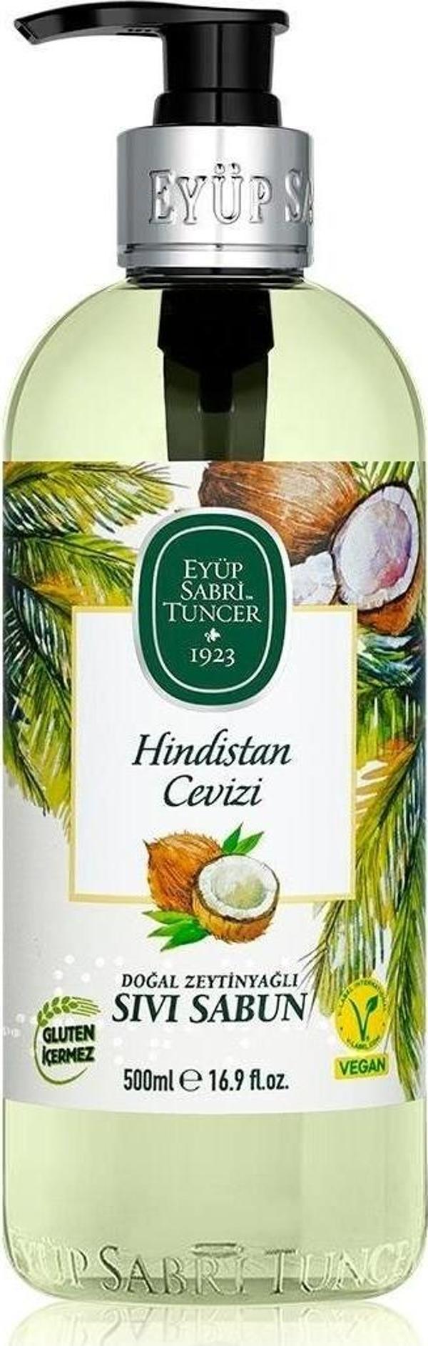 Eyüp Sabri Tuncer Doğal Zeytinyağlı Hindistan Cevizi Sıvı Sabun 500 Ml - Image 1