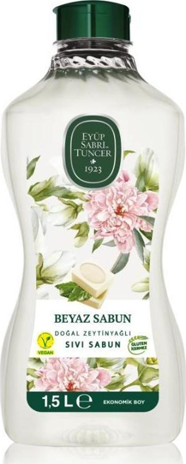 Eyüp Sabri Tuncer Doğal Zeytinyağlı Sıvı Beyaz Sabun 1.5 L  - Image 1