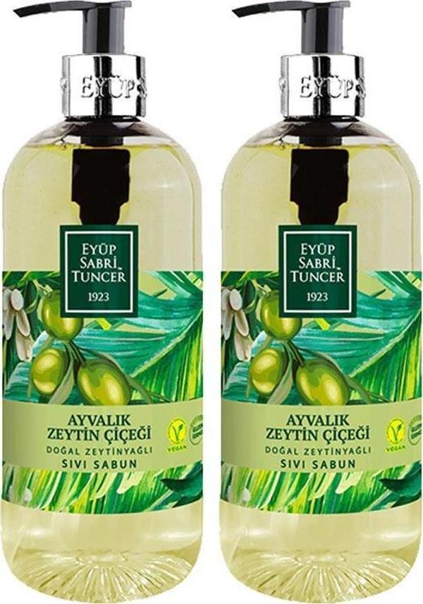 Eyüp Sabri Tuncer Doğal Zeytinyağlı Sıvı Sabun Ayvalık Zeytin Çiçeği 500 ml x 2 Adet - Image 1