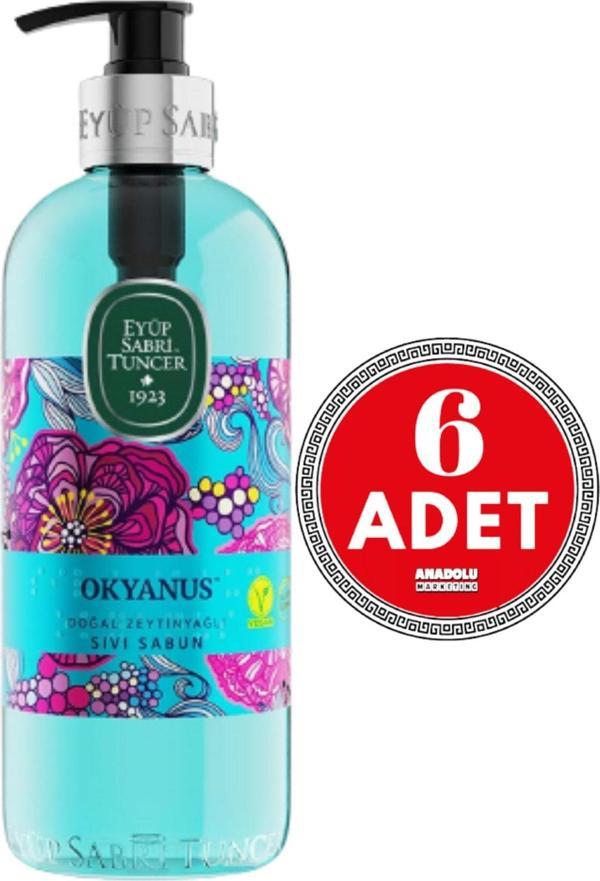 Eyüp Sabri Tuncer Doğal Zeytinyağlı Sıvı Sabun Okyanus 500 ml x 6 Adet - Image 1