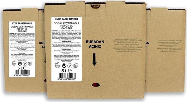 Eyüp Sabri Tuncer Köpük Sabun Zeytinyağlı 5000 ml x 3 Adet - Image 1